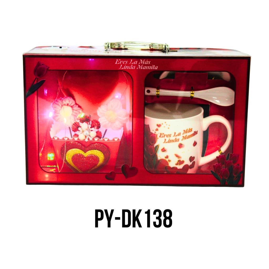 TAZAS DE CERAMICA CON CUCHARA MAMÁ