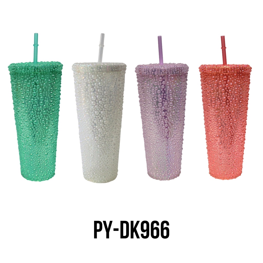 VASOS PLASTICOS CON PAJILLA COLORES  SURTIDO 