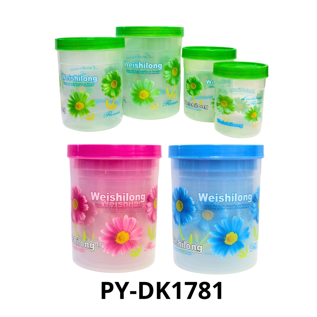 ENVASE PLASTICO REDONDO COLOR