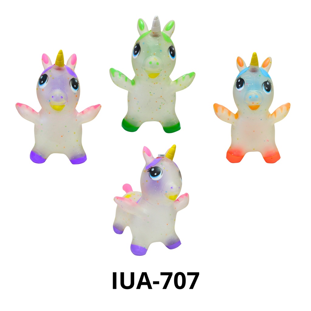 JUGUETE PONY INFLABLE TRANSPARENTE