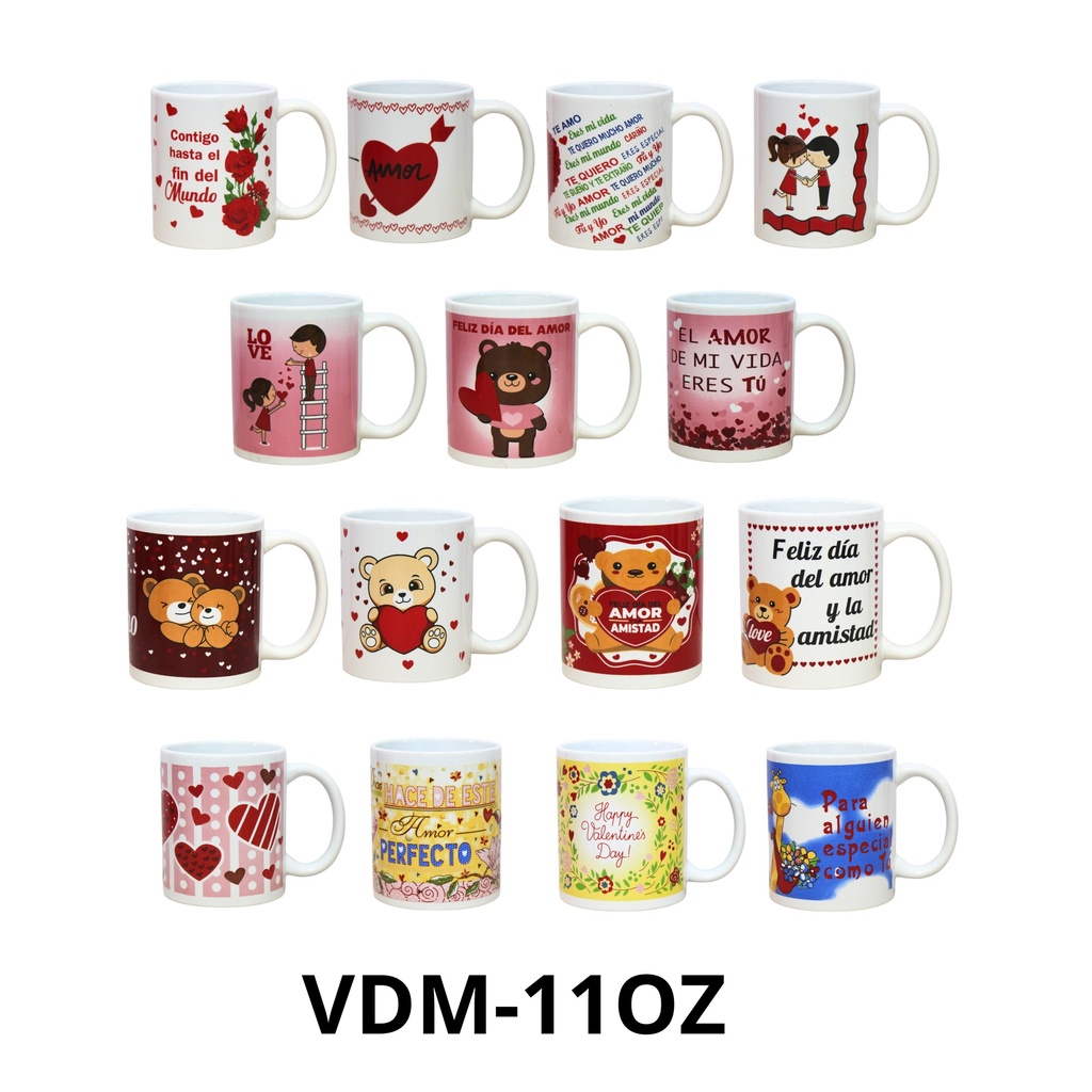 TAZA PORCELANA 11 ONZ ST VALENTIN