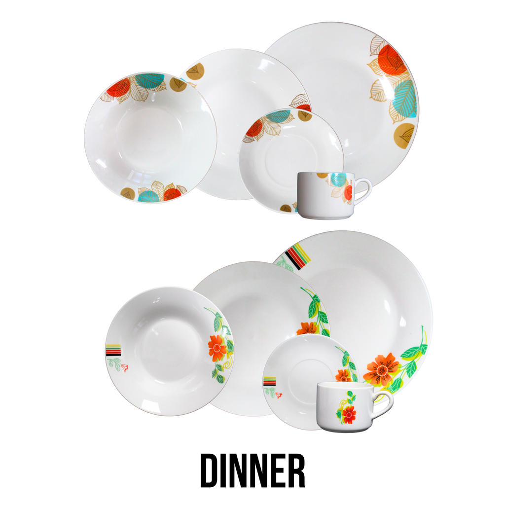 VAJILLA PORCELANA 20 PCS