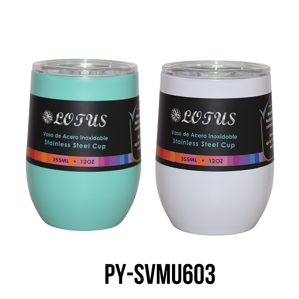 VASO DE METAL 350ML COLORES