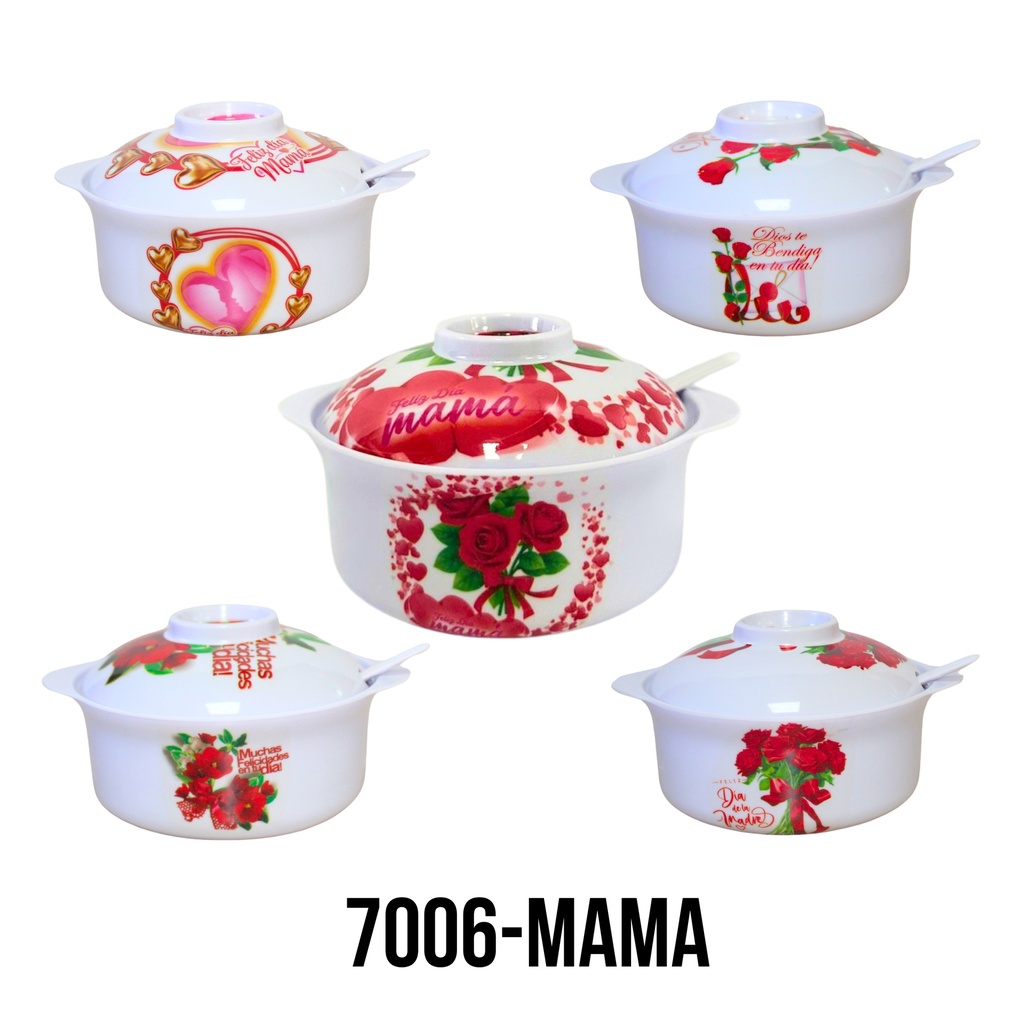 AZUCARERA 5" x 2" DECORADA MAMÁ