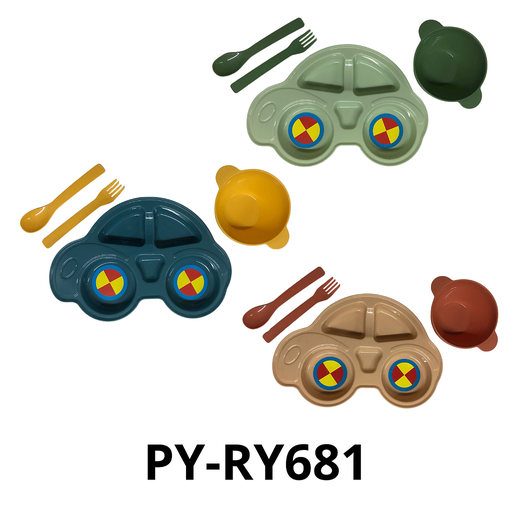 [PY-RY681] JUEGO DE PLATO Y VASO PLASTICO PARA BEBE