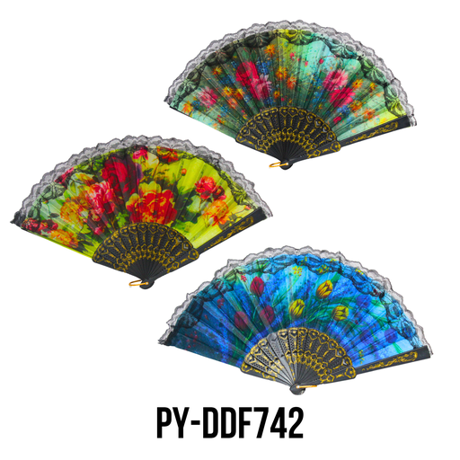 [PY-DDF742] ABANICO DE MANO COLORES