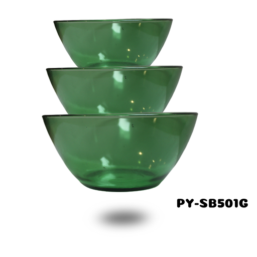 [PY-SB501G] TAZON DE VIDRIO COLOR VERDE DE 5" LISO