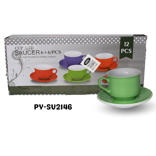[PY-SV2146] JUEGO DE TAZAS Y PLATOS DE CERAMICA /COLORES SOLIDOS